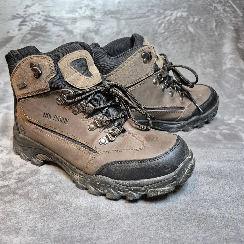 Wolverine Boots Mens 9.5 Brown Leather Spencer Waterproof 6